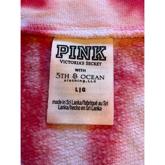 VS PINK University of Utah size L cropped tie dye sweater - Picture 4 of 5